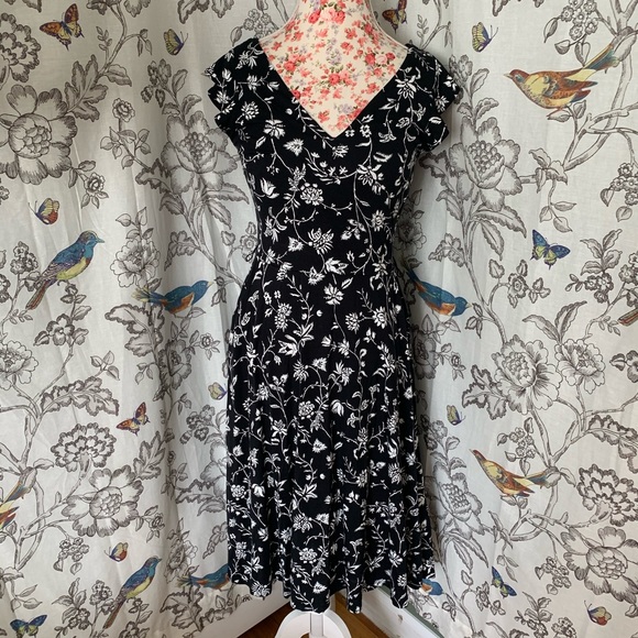 LOFT✨NWTs✨Rainforest Cutout Button Back Midi Dress - Picture 6 of 13